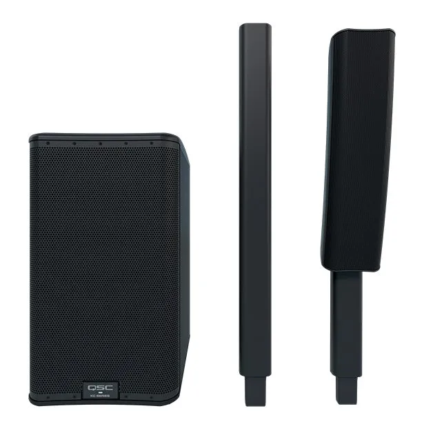 QSC KC12 Active 3-Way K Column Speaker System | Black