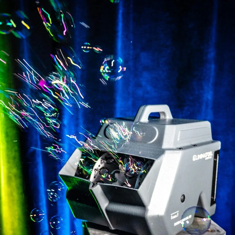 Eliminator Lighting BUBBLETRON EXL GO Battery-Powered Bubble Machine