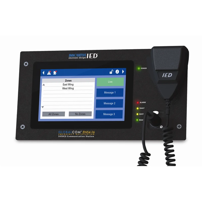 AtlasIED IED5450CS-G Touch Screen Paging Station With Gooseneck Mic