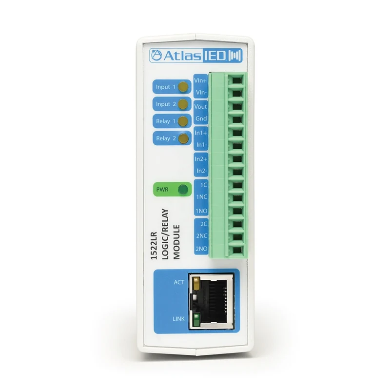 AtlasIED IED1522LR Logic Relay IO Module for GLOBALCOM Systems