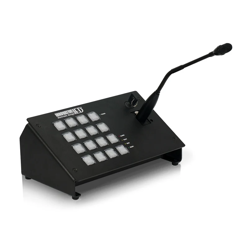 AtlasIED IED5416CS-H 16-Button Digital Communications Station With Handheld Mic