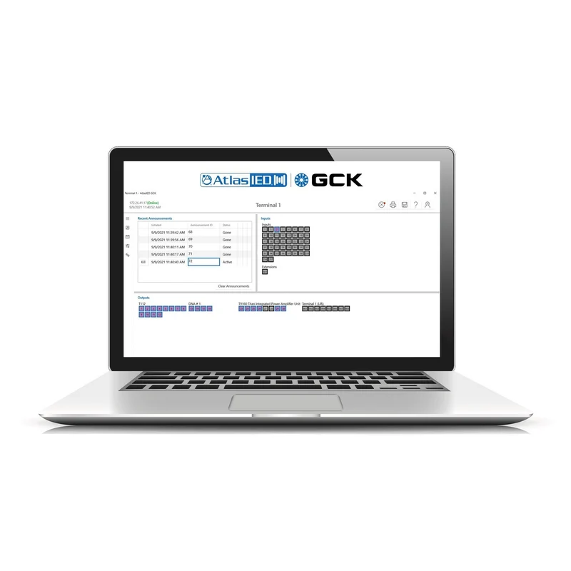 AtlasIED GCK3-0 Enterprise Announcement Control System Software