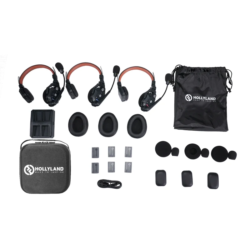 Hollyland Solidcom C1 Pro Wireless Dual-Mic ENC Headset Intercom For 3