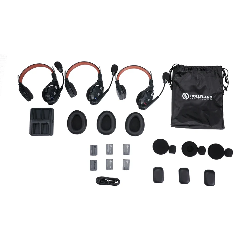 Hollyland Solidcom C1 Pro Wireless Dual-Mic ENC Headset Intercom For 3