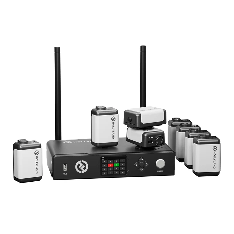 Hollyland Wireless Tally System-4 Lights 2,600' Range 16-Channel