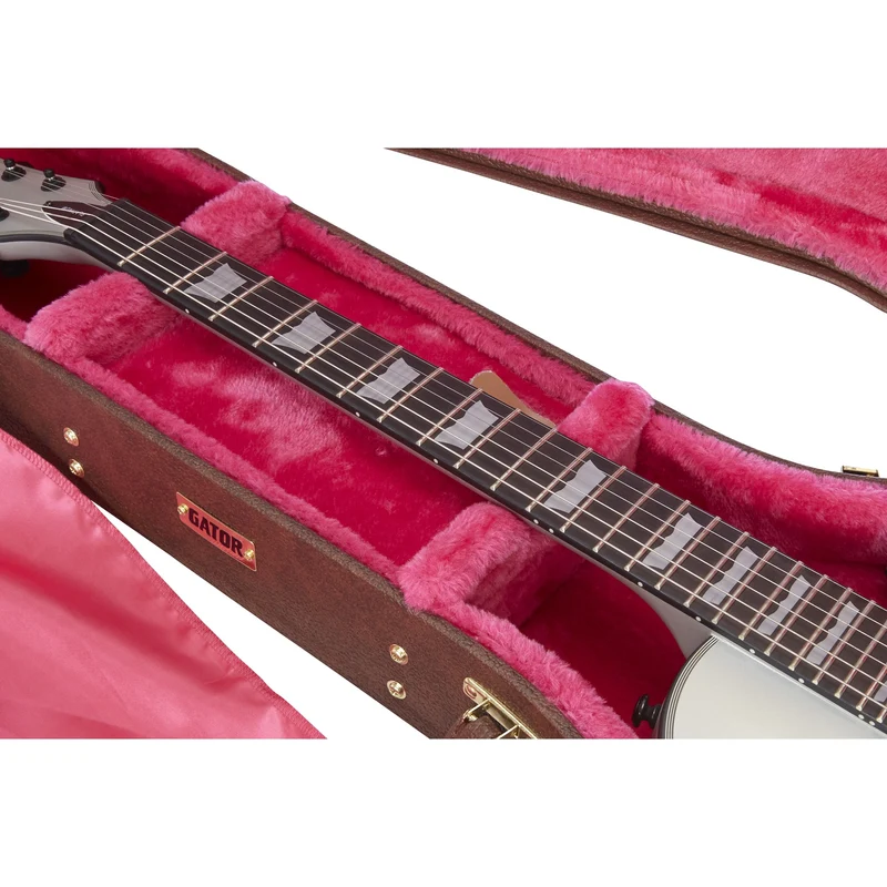 Gator GW-LP-BROWN Gibson Les Paul Deluxe Wood Guitar Case | Brown