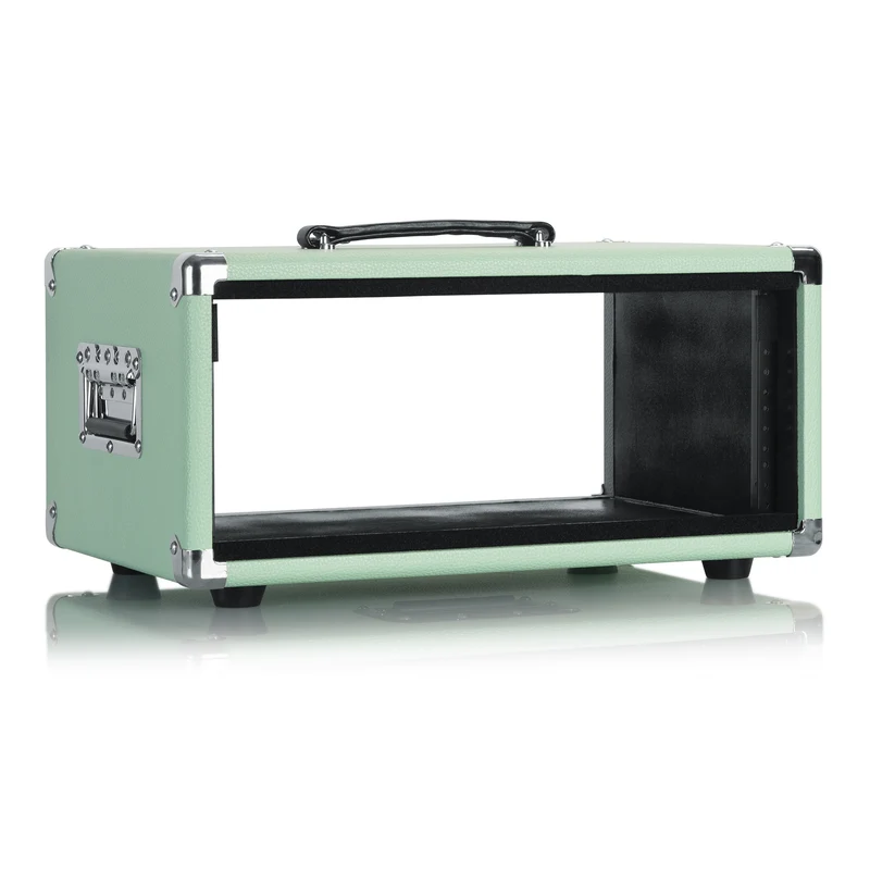 Gator GR-RETRORACK-4SG Vintage Amp Vibe Rack Case 4U | Seafoam Green