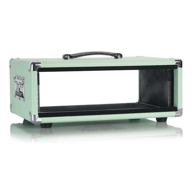 Gator GR-RETRORACK-3SG Vintage Amp Vibe Rack Case 3U | Seafoam Green