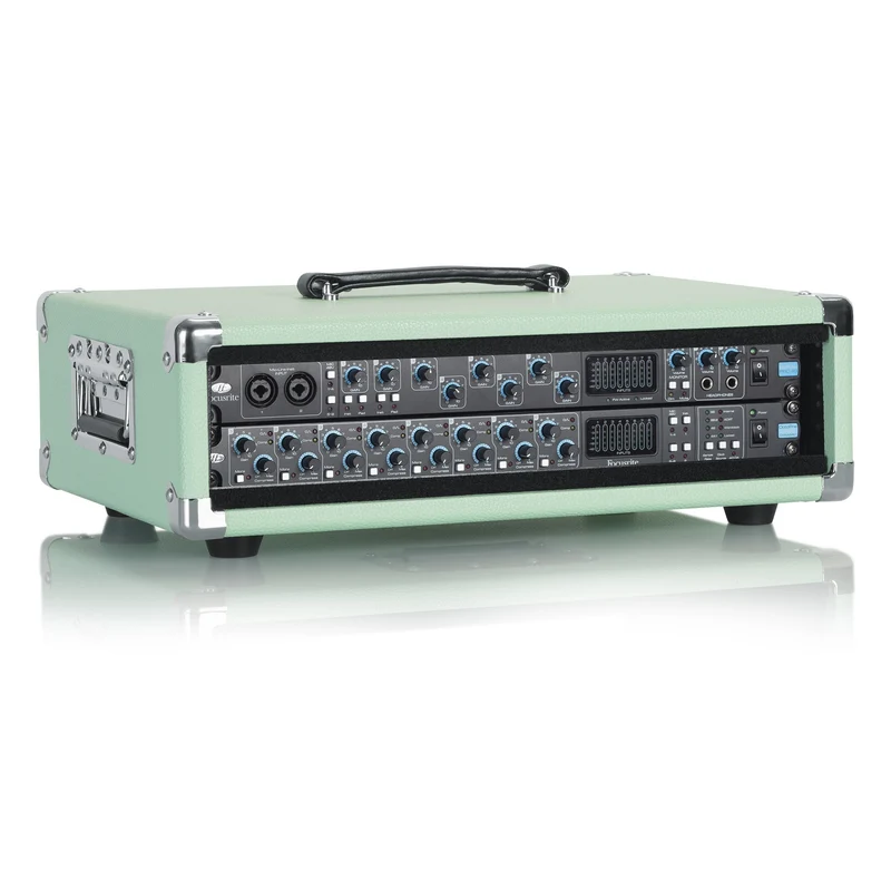 Gator GR-RETRORACK-2SG Vintage Amp Vibe Rack Case 2U | Seafoam Green