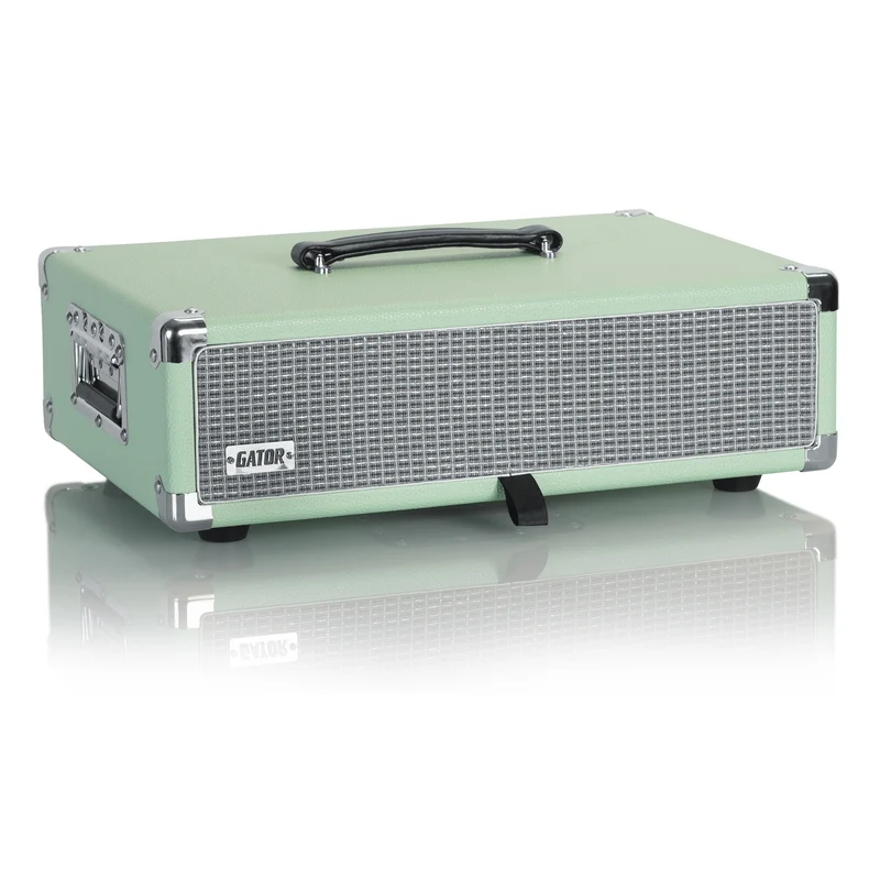 Gator GR-RETRORACK-2SG Vintage Amp Vibe Rack Case 2U | Seafoam Green