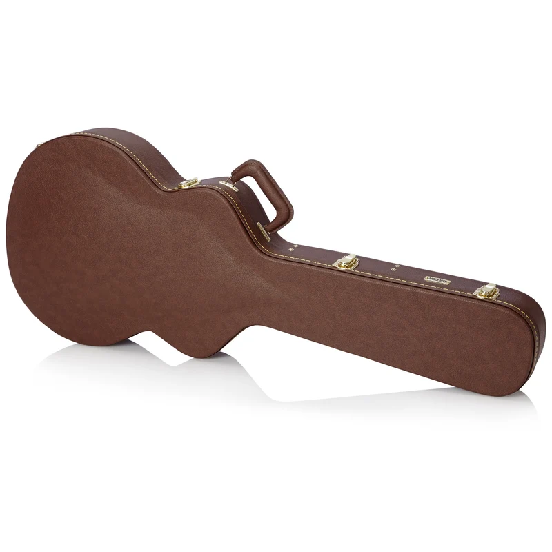 Gator GW-335-BROWN Semi-Hollow Guitar Deluxe Wood Case