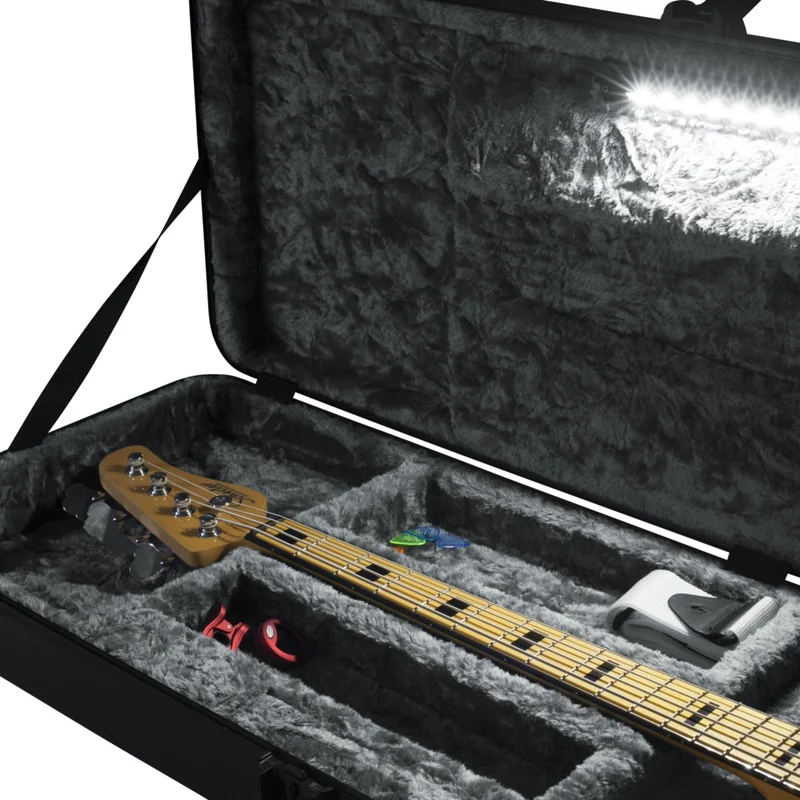 Gator GTSA-GTRBASS-LED TSA ATA Molded Bass Guitar Case With LED