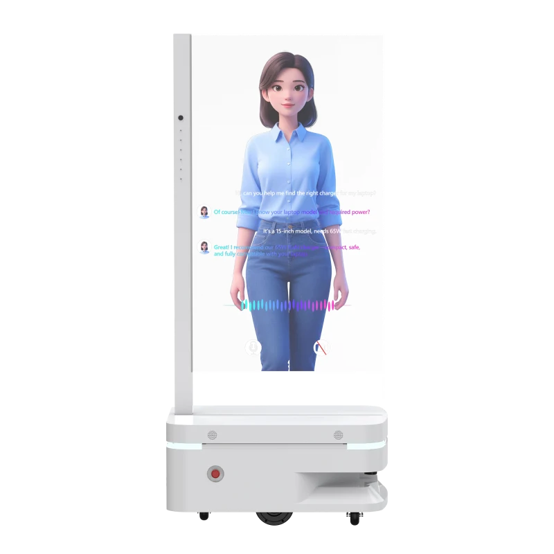 KI-Werberoboter mit Transparent-OLED & Digital Human (30/48/55")