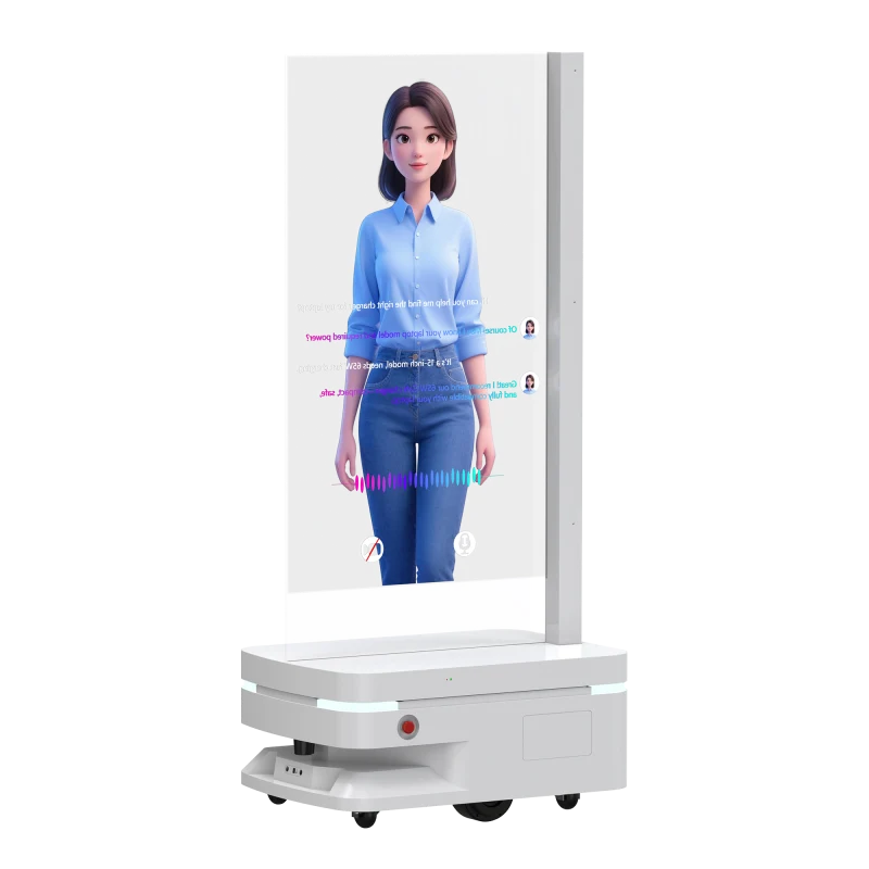 KI-Werberoboter mit Transparent-OLED & Digital Human (30/48/55")