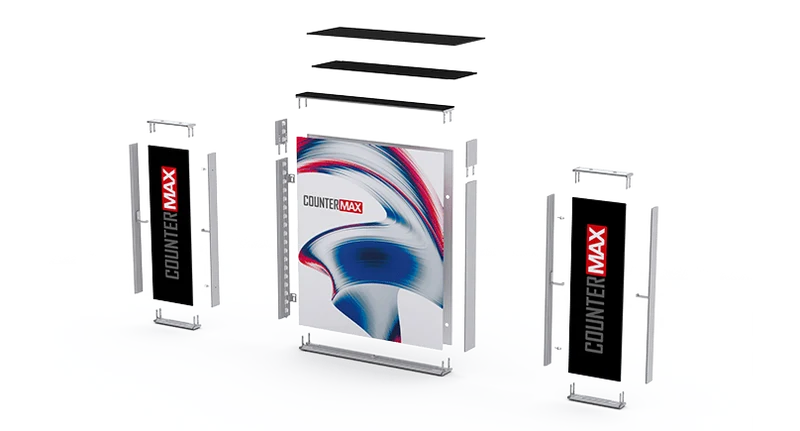LED Messetheke mit Pult COUNTER MAX
