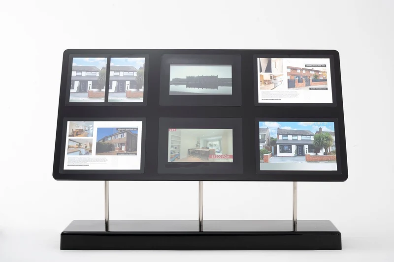 FREISTEHENDES LED-DISPLAY CLARALIGHT mit 2, 4 oder 6x DIN A3 LED Postertaschen