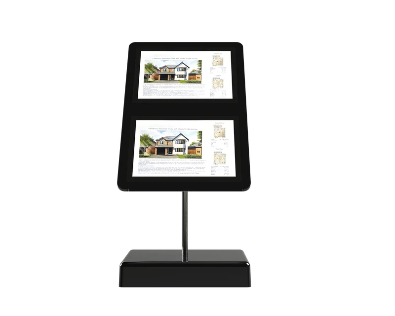 FREISTEHENDES LED-DISPLAY CLARALIGHT mit 2, 4 oder 6x DIN A3 LED Postertaschen
