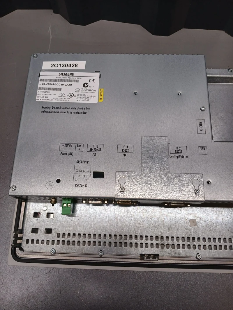 Siemens TP270 TOUCH -10 1P 6AV6 545-0CC10-0AX0 Bedienfeld