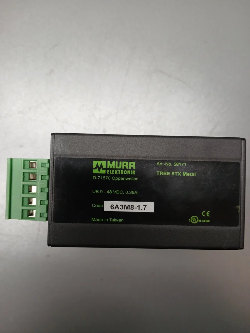 Murr Elektronik 58171 Netzwerk Switch Tree 8TX Metal