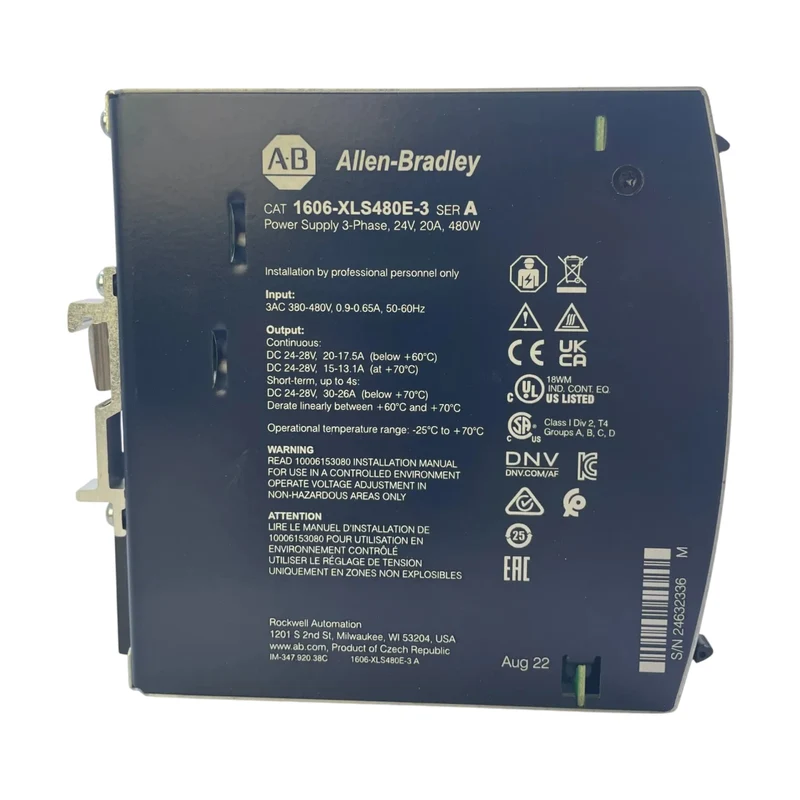 Allen Bradley 1606-XLS480E-3 Netzteil 24-48V DC 480W 3-Phasen Stromversorgung
