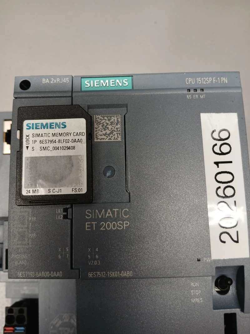 SIEMENS SIMATIC ET 200SP F-CPU 6ES7 512-1SK01-0AB0