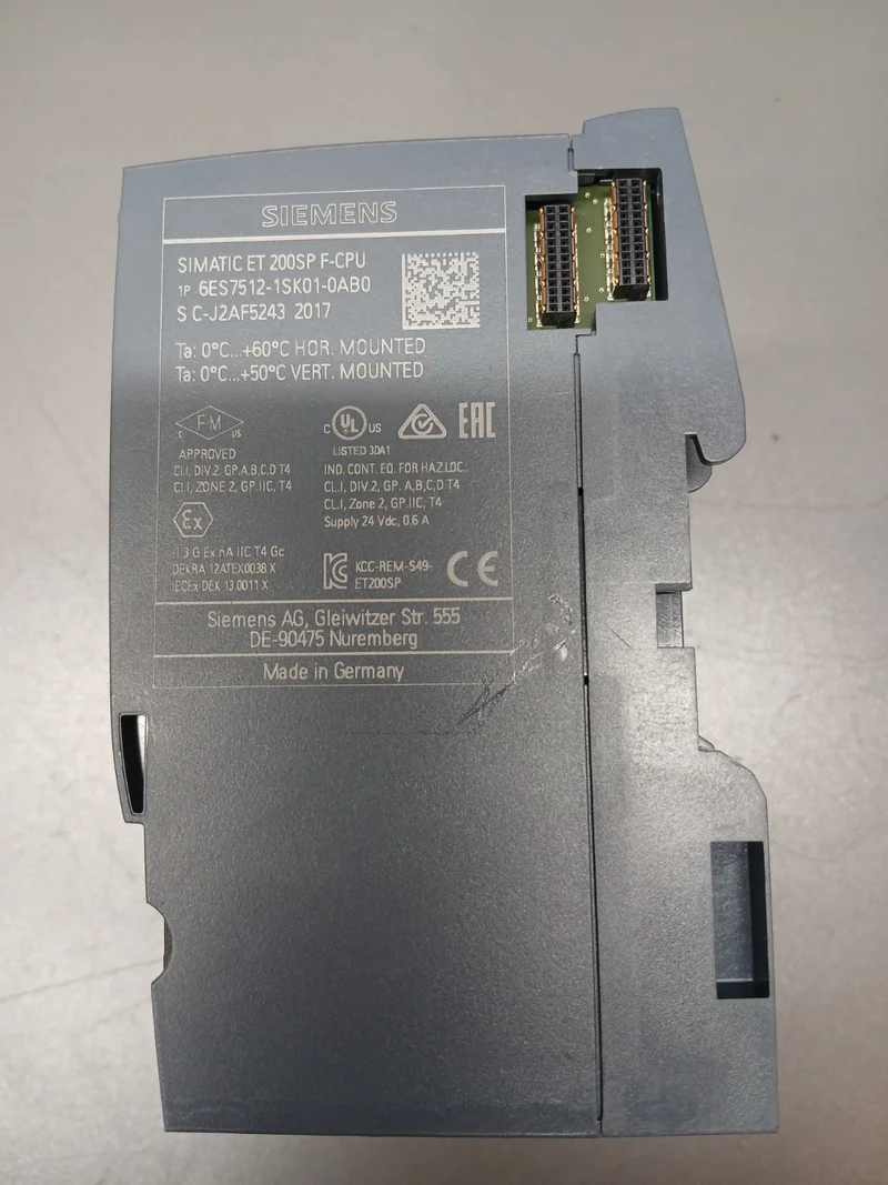 SIEMENS SIMATIC ET 200SP F-CPU 6ES7 512-1SK01-0AB0