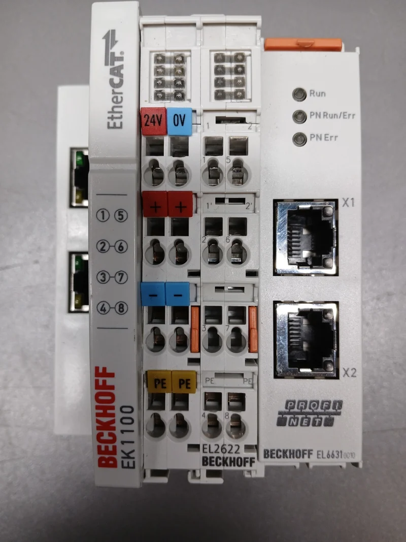 Beckhoff 1100 EtherCAT‑Buskoppler + EL6631 PROFINET‑RT Controller‑Terminal