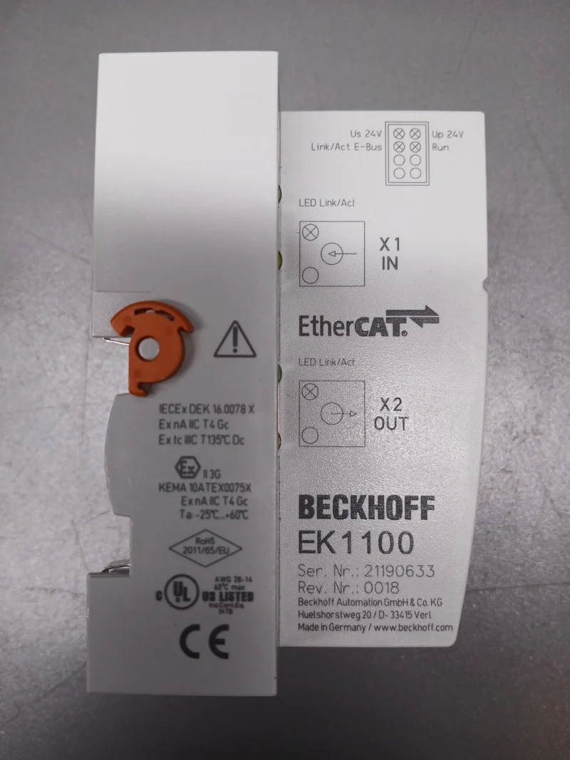 Beckhoff 1100 EtherCAT‑Buskoppler + EL6631 PROFINET‑RT Controller‑Terminal