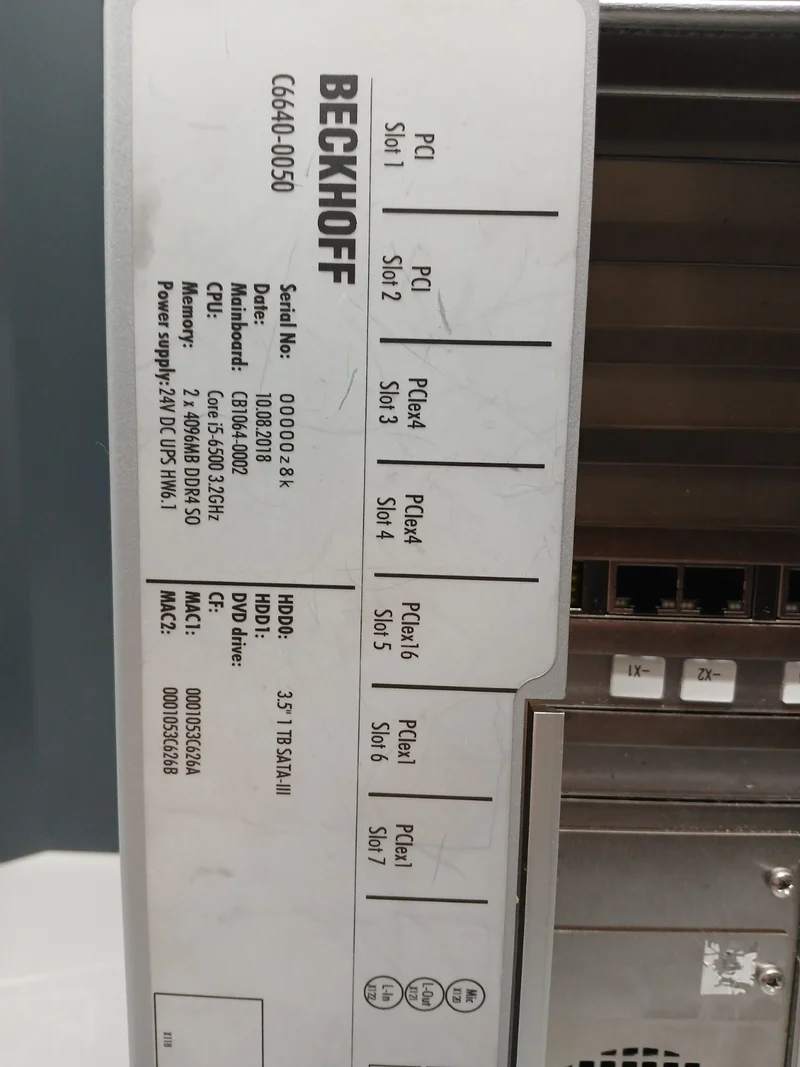 Beckhoff C6640-0050 Schaltschrank-Industrie-PC