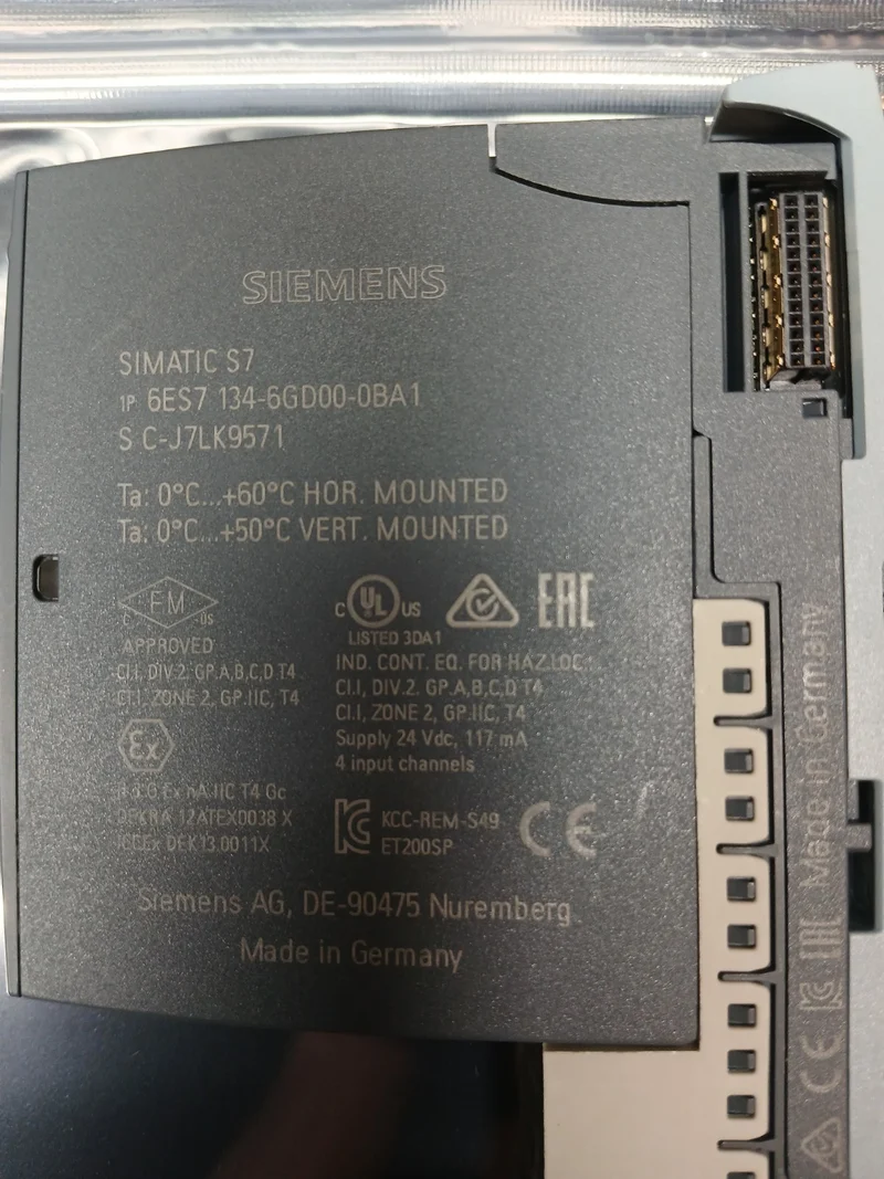 Siemens Simatic S7 6ES7 134-6GD00-0BA1 Eingangsmodul 6ES7 193-6BP20-0DA0