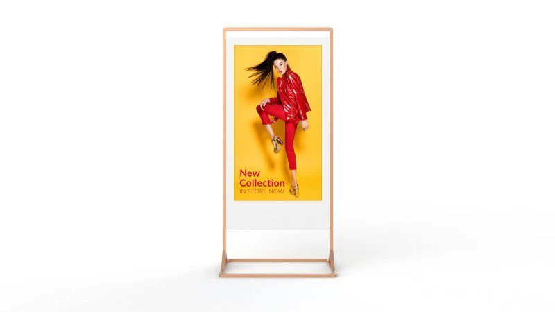 Freistehendes Doppelseitiges Digitales Werbedisplay mit 43 Zoll oder 55 Zoll SuperSlim