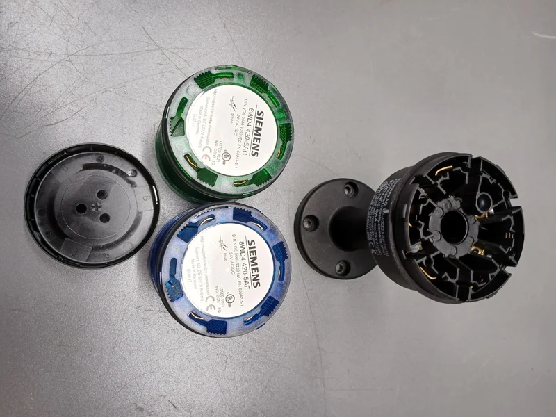 Siemens Signalleuchte 8WD4408-0AA, grün und blau