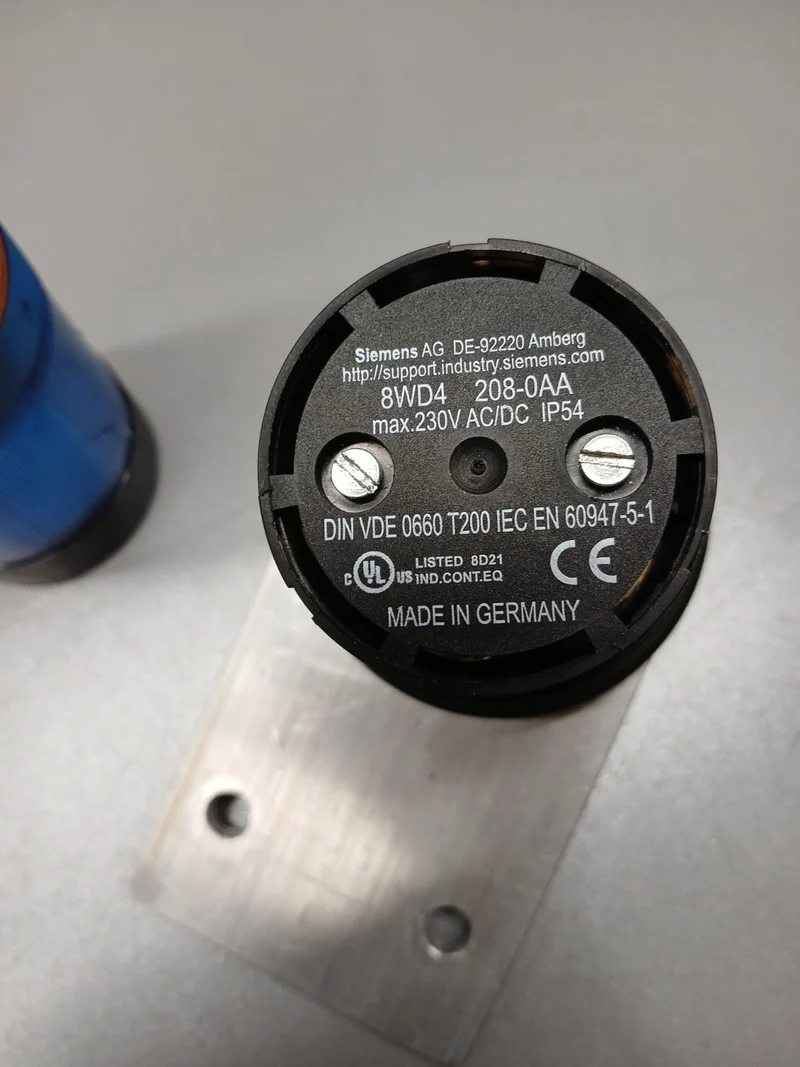 Siemens Signalleuchte 8WD4 208-0AA, grün gelb und blau