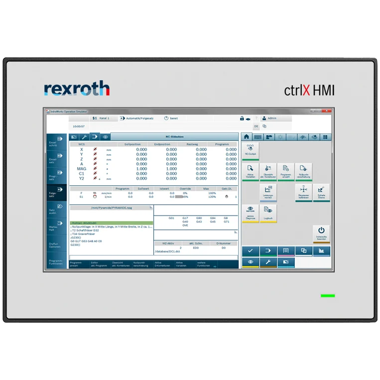 Web Panel WR2107.1-111-AA-000-NN-A1-NN ctrlX HMI Bedienfeldsteuerung (7", kapazitiver Multitouch) - R911411945