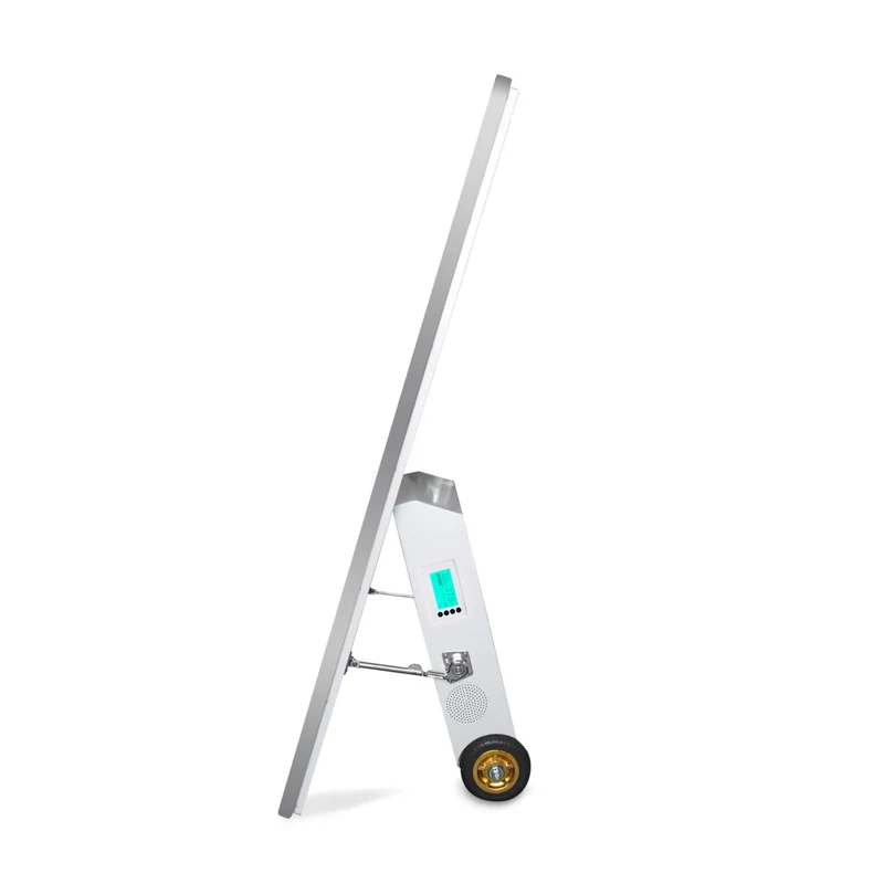 Digitaler Kundenstopper 43 Zoll 400 bis 1800 cd/m² mit Akku, tragbar, in Weiß oder Schwarz, für den Außenbereich