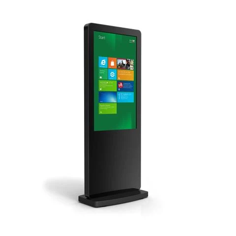 Digitale Info-Stele mit Multi-Touchscreen und Android Media Player, in Weiß oder Schwarz