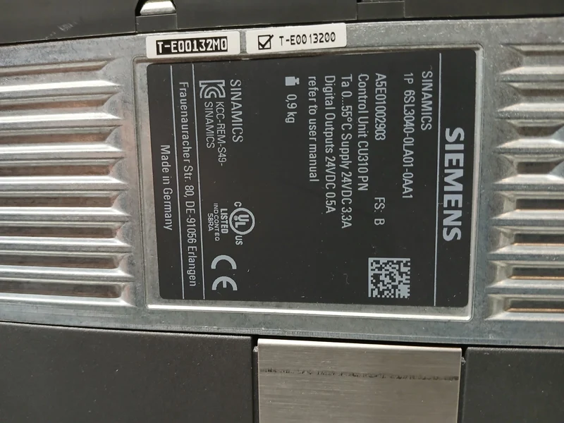 Siemens CU310 PN 1P 6SL3040-0LA01-0AA1 POWER MODUL 340 6SL3210-1SE11-7UA0A