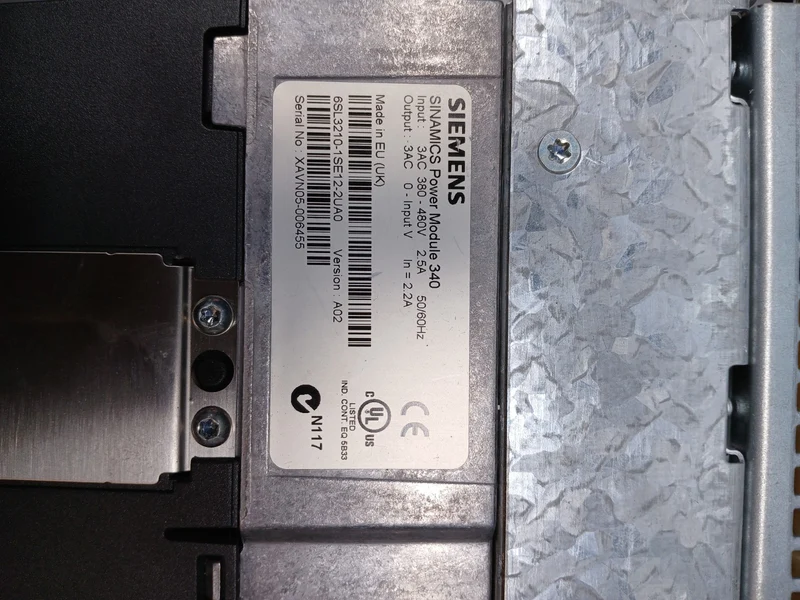 Siemens Control CU310 PN 316SL3040-0LA01-0AA1 + POWER MODUL 6SL3210-1SE12-2UA0