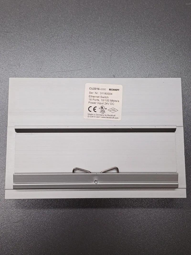Beckhoff CU2016-0000 Ethernet Switch 16-Port 10/100 MBit/s RJ45 24V DC Top