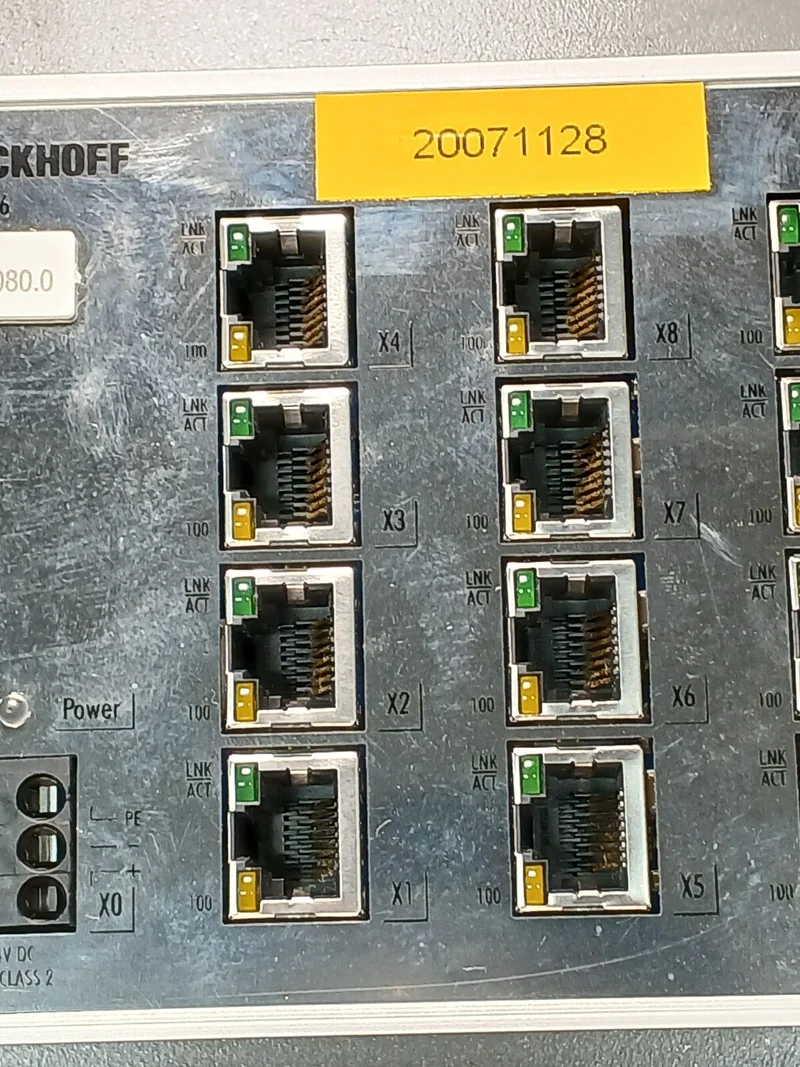 Beckhoff CU2016-0000 Ethernet Switch 16-Port 10/100 MBit/s RJ45 24V DC Top
