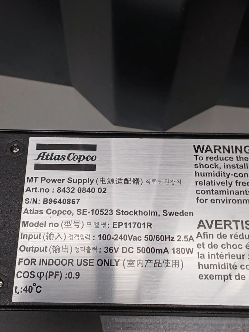 Atlas Copco MT Focus 6000 Steuergerät + Netzteil 36V 240W