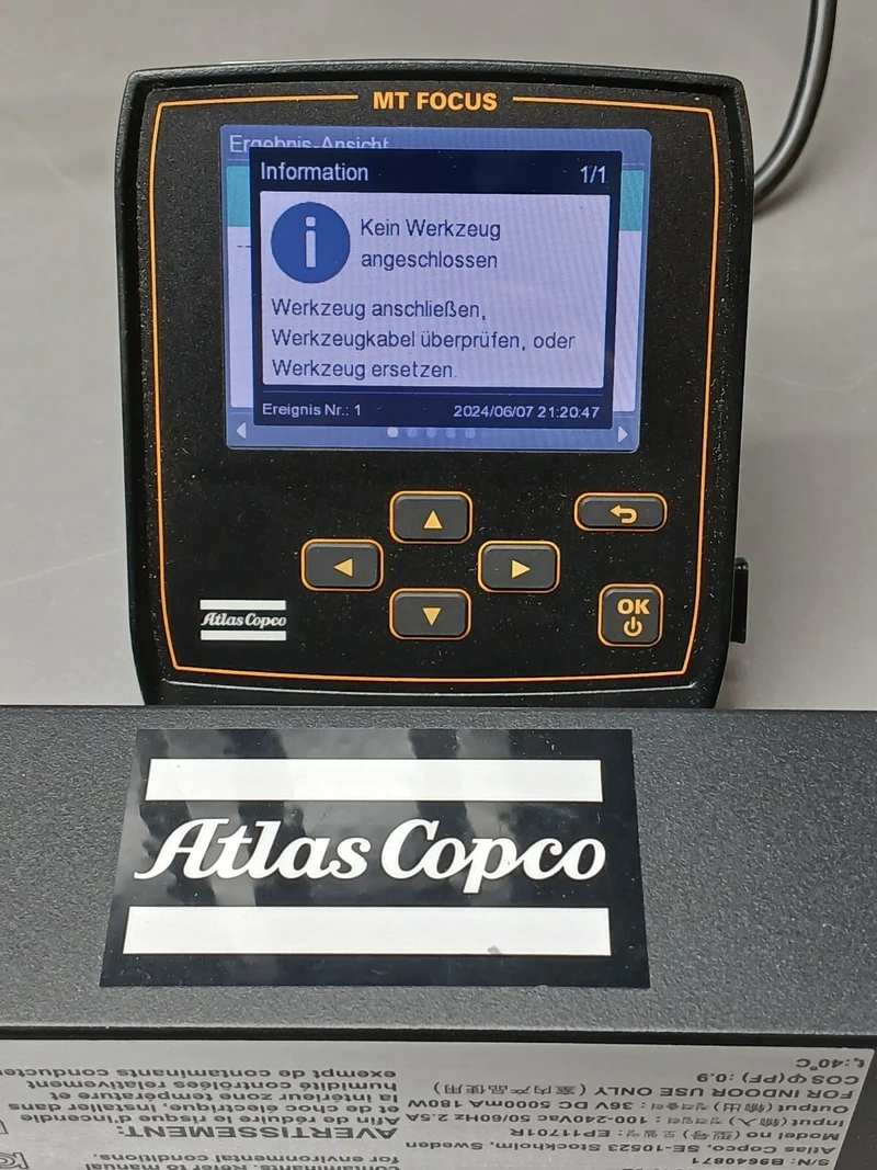 Atlas Copco MT Focus 6000 Steuergerät + Netzteil 36V 240W