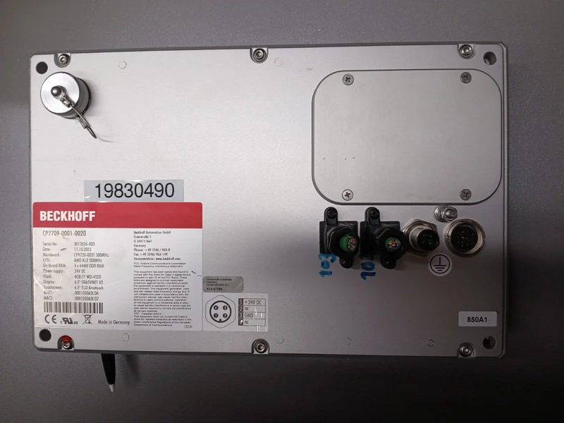 Beckhoff CP7709-0001-0020 Panel PC 6,5" Touch AMD 500MHz 256 MB RAM 24V DC