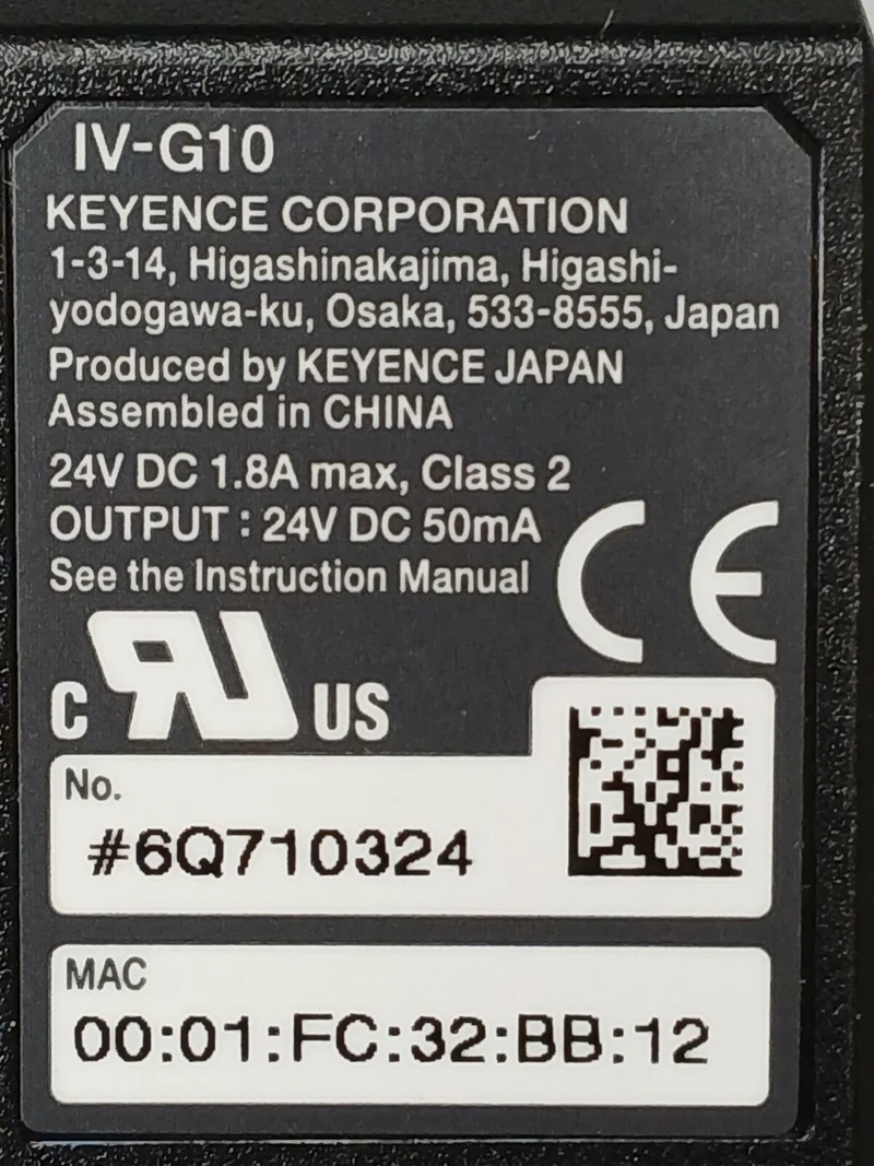 Keyence IV-G10 Bildverarbeitungssensor Steuergerät 24V DC 1,8A Vision