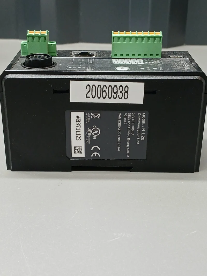 Keyence N-L20 Kommunikationsmodul, 24V DC, 380mA, Ethernet & USB