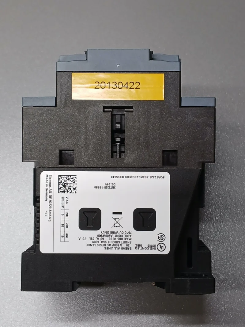 Siemens Schütz 3RT2325-1BB40 SIRIUS 24V 60A DC Schaltleistung