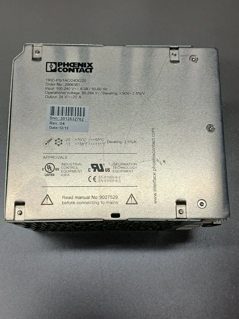 Phoenix Contact TRIO-PS 1AC/24DC/20 Stromversorgung Schaltnetzteil PSU