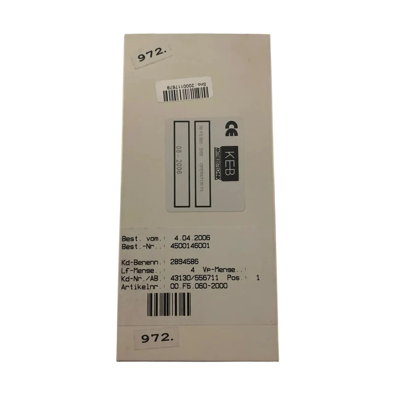 KEB 00.F5.060-2000 Operator Panel Bedienteil für F5 Frequenzumrichter Technik