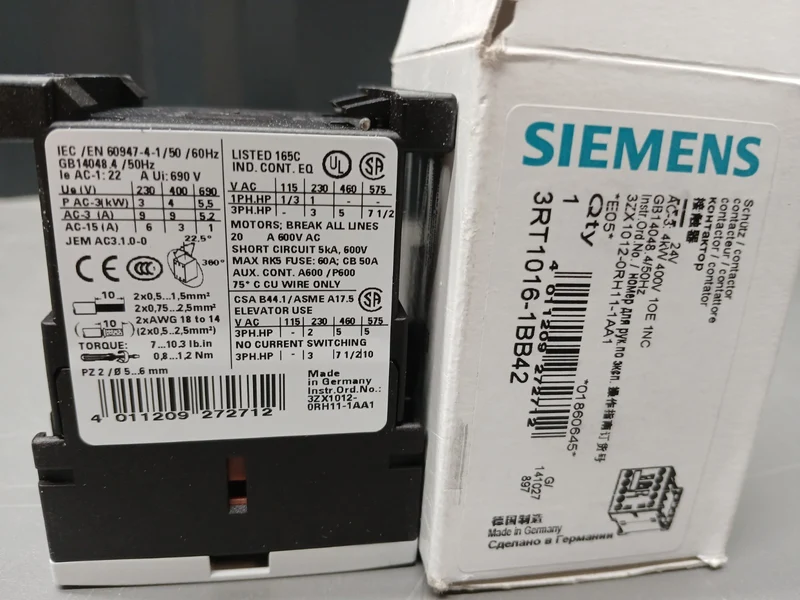 Siemens Schütz 3RT10161BB42 NEU