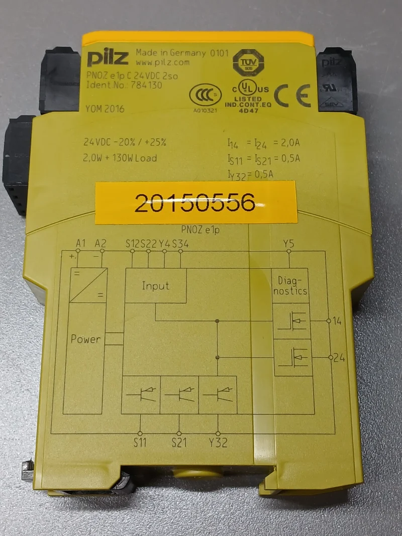 Pilz PNOZ e1p 784130 Sicherheitsrelais 24VDC 2so 2A